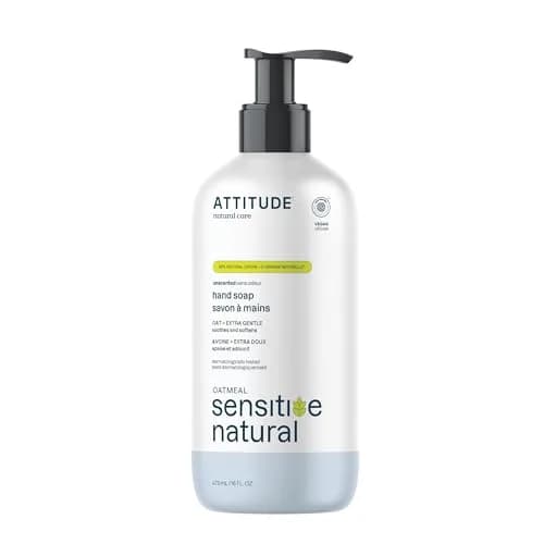 ATTITUDE Sensitive Skin Hand Soap with Oat, EWG Verified, 473ml (16 Fl Oz) | Gentle Cleansing for Dry Skin thumbnail 1