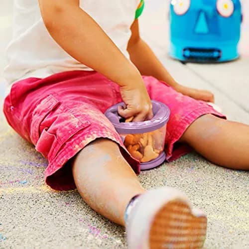 Munchkin Snack Catcher Toddler Snack Cups No Spill 2 Pack Pink/Purple | Mess-Free, BPA-Free, Travel-Friendly thumbnail 2