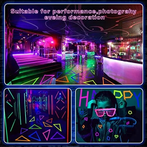 Whaline Neon Gaffer Cloth Tape 0.6 inch | UV Fluorescent UV Blacklight Tape for UV Party thumbnail 6