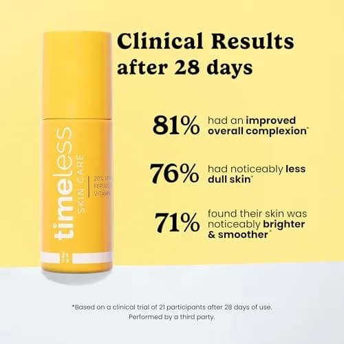 Timeless Skin Care 20% Vitamin C + E Ferulic Acid Serum 50ml (1.7 fl oz) | Brightens Skin & Supports Collagen thumbnail 3