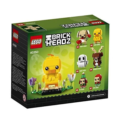 LEGO BrickHeadz 40350 Easter Chick Building Kit (120 Pieces) | Easter Scene with Colorful Flowers & Eggs thumbnail 5