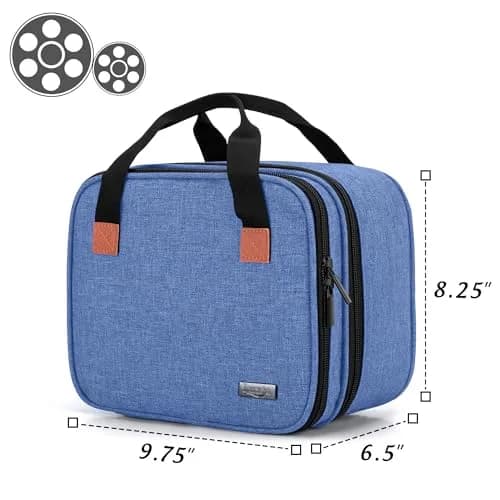 LUXJA Blue Carrying Bag Compatible with DR.J Mini Projector & Accessories | Portable Travel Case (20.3cm x 21cm x 16.5cm) thumbnail 5