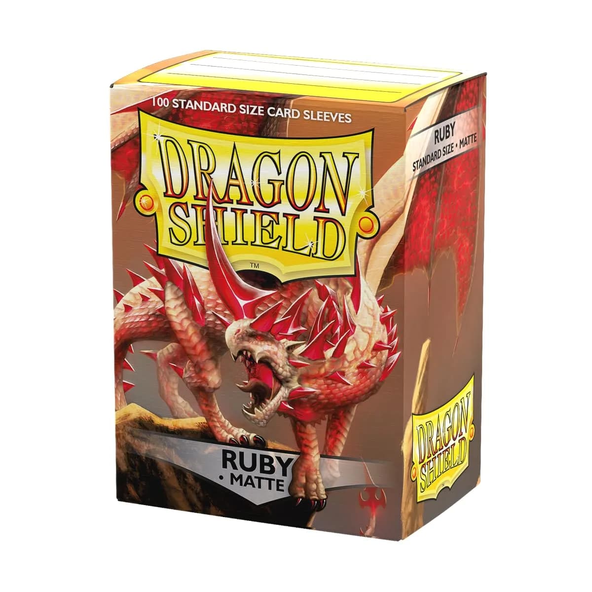 Dragon Shield Standard Size Matte Card Sleeves (100 CT) | Ruby - Matte