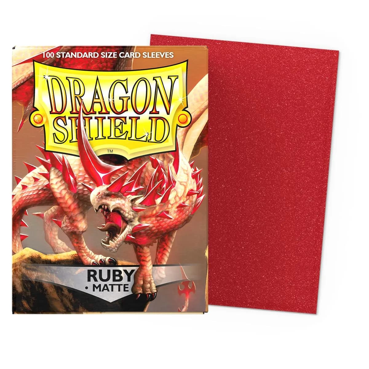 Dragon Shield Standard Size Matte Card Sleeves (100 CT) | Ruby - Matte thumbnail 2