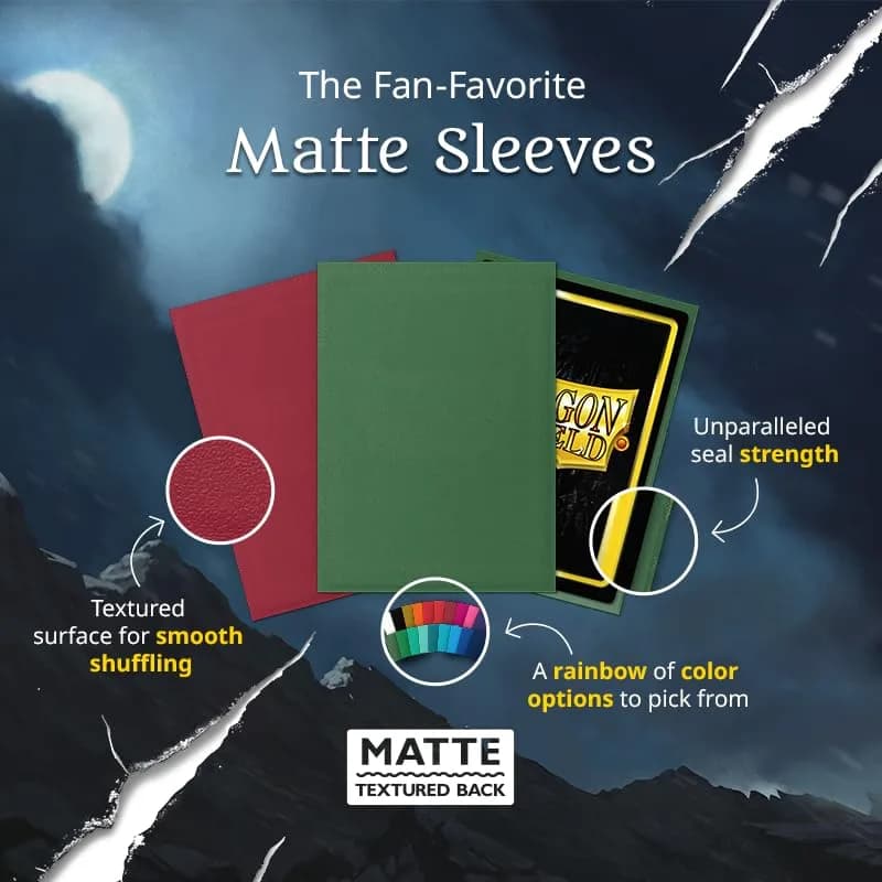 Dragon Shield Standard Size Card Matte Sleeves 100 CT Emerald | Protects TCGs like Pokemon, MTG thumbnail 3
