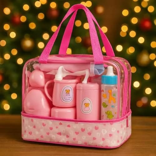 My Sweet Baby 13-Piece Doll Feeding & Diaper Bag Set with Disappearing Milk Bottles | Ages 3+ thumbnail 5