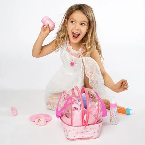 My Sweet Baby 13-Piece Doll Feeding & Diaper Bag Set with Disappearing Milk Bottles | Ages 3+ thumbnail 3