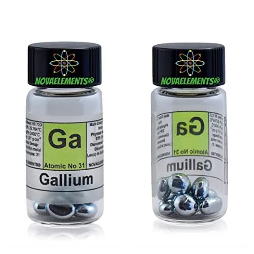 NOVA ELEMENTS Gallium Metal Element 31 Sample 99.995% Pure 5g | Laboratory & Collection Grade thumbnail 1