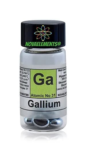 NOVA ELEMENTS Gallium Metal Element 31 Sample 99.995% Pure 5g | Laboratory & Collection Grade thumbnail 2