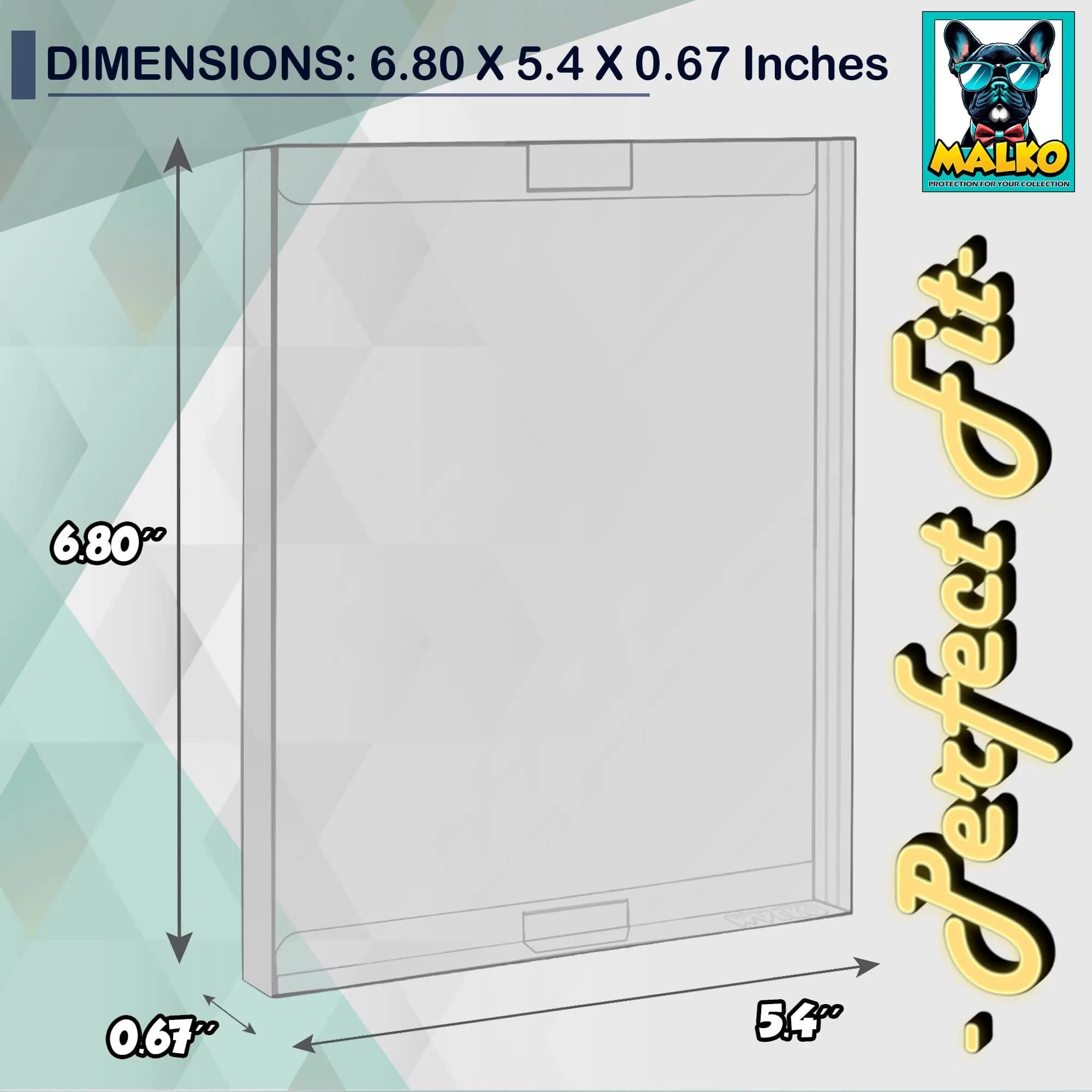 MALKO SteelBook Protector Sleeves 10 Pack | Clear Plastic Cases with 2 Tabs for Blu-Ray & PS5 - view 5