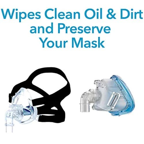 Carex CPAP Mask Wipes - 62 Count Unscented Cotton Wipes | Gentle & Effective CPAP Cleaning thumbnail 2