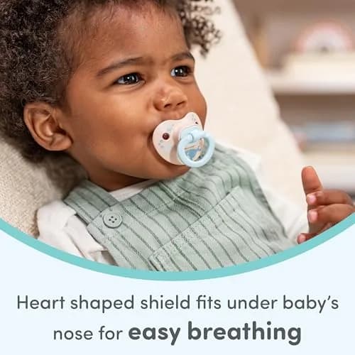NUK First Choice Classic Orthodontic Baby Pacifier 0-6 Months, 5-Pack | Trusted by 95% of Babies thumbnail 4