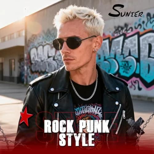 Sunier Round Polarized Steampunk Sunglasses Men Women Side Shield Goggles | UV400 Protection thumbnail 3