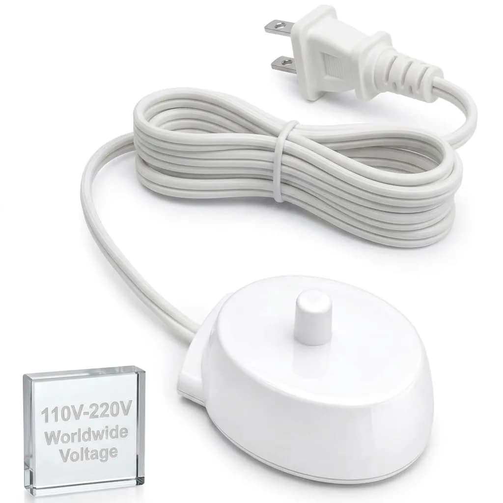 JDK Diamond Tools Replacement Charger for Braun Oral B Electric Toothbrush 3757 | Waterproof, Portable, Dual Voltage - main product image