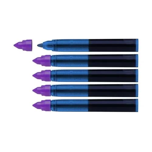 Schneider One Change Rollerball Refill Cartridges Violet Ink 0.6 mm (5 Refills) | ISO 14145-2 Certified thumbnail 2