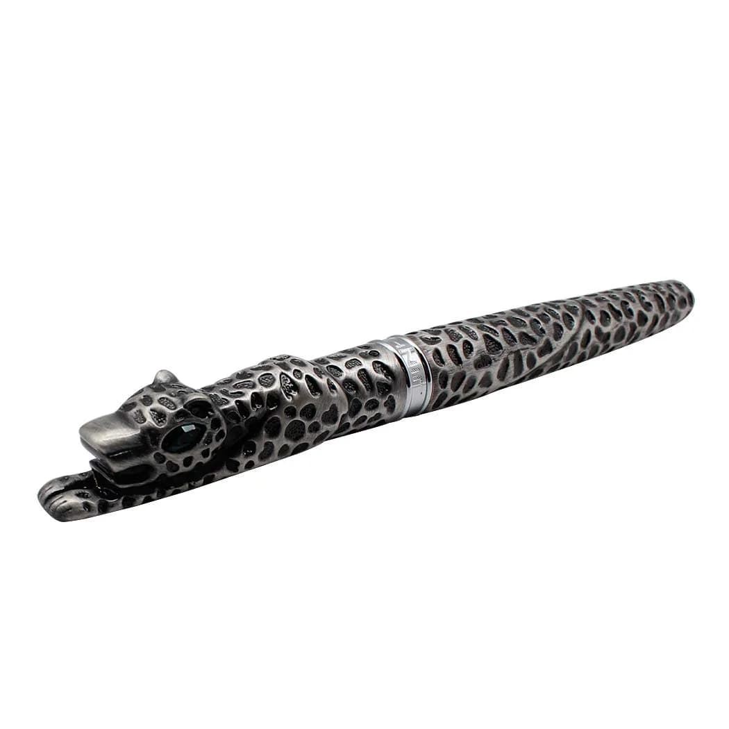 zoohot Leopard Jinhao Fountain Pen Medium Nib Big Heavy Pen & Refill Ink Converter (Ancient Silver) | Signature Gift Collection - main product image