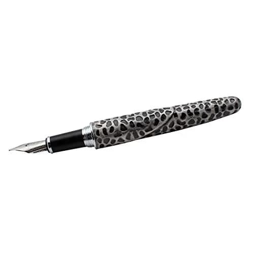 zoohot Leopard Jinhao Fountain Pen Medium Nib Big Heavy Pen & Refill Ink Converter (Ancient Silver) | Signature Gift Collection thumbnail 4