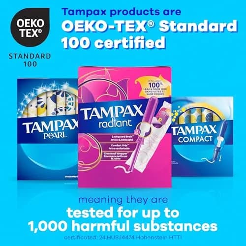 Tampax Pearl Tampons Trio Pack, Super/Super Plus/Ultra Absorbency 34 Count | #1 U.S. Gynecologist Recommended thumbnail 8