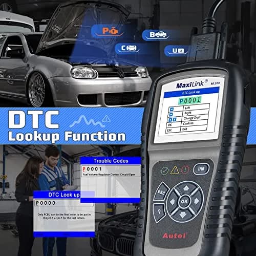 Autel MaxiLink ML519 Enhanced Universal OBD2 Scanner Car Diagnostic Tool | Full OBDII Functions with Live Data & Code Lookup thumbnail 5