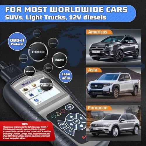 Autel MaxiLink ML519 Enhanced Universal OBD2 Scanner Car Diagnostic Tool | Full OBDII Functions with Live Data & Code Lookup thumbnail 8