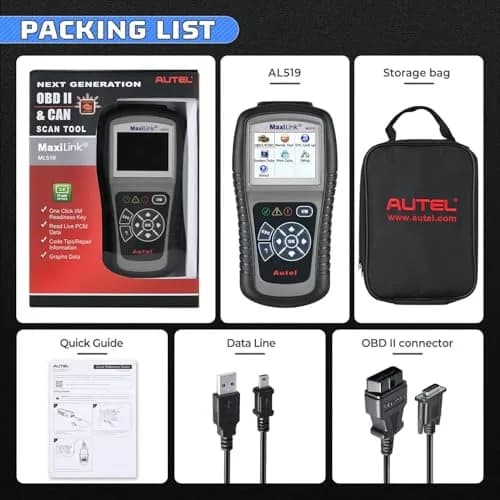 Autel MaxiLink ML519 Enhanced Universal OBD2 Scanner Car Diagnostic Tool | Full OBDII Functions with Live Data & Code Lookup thumbnail 9