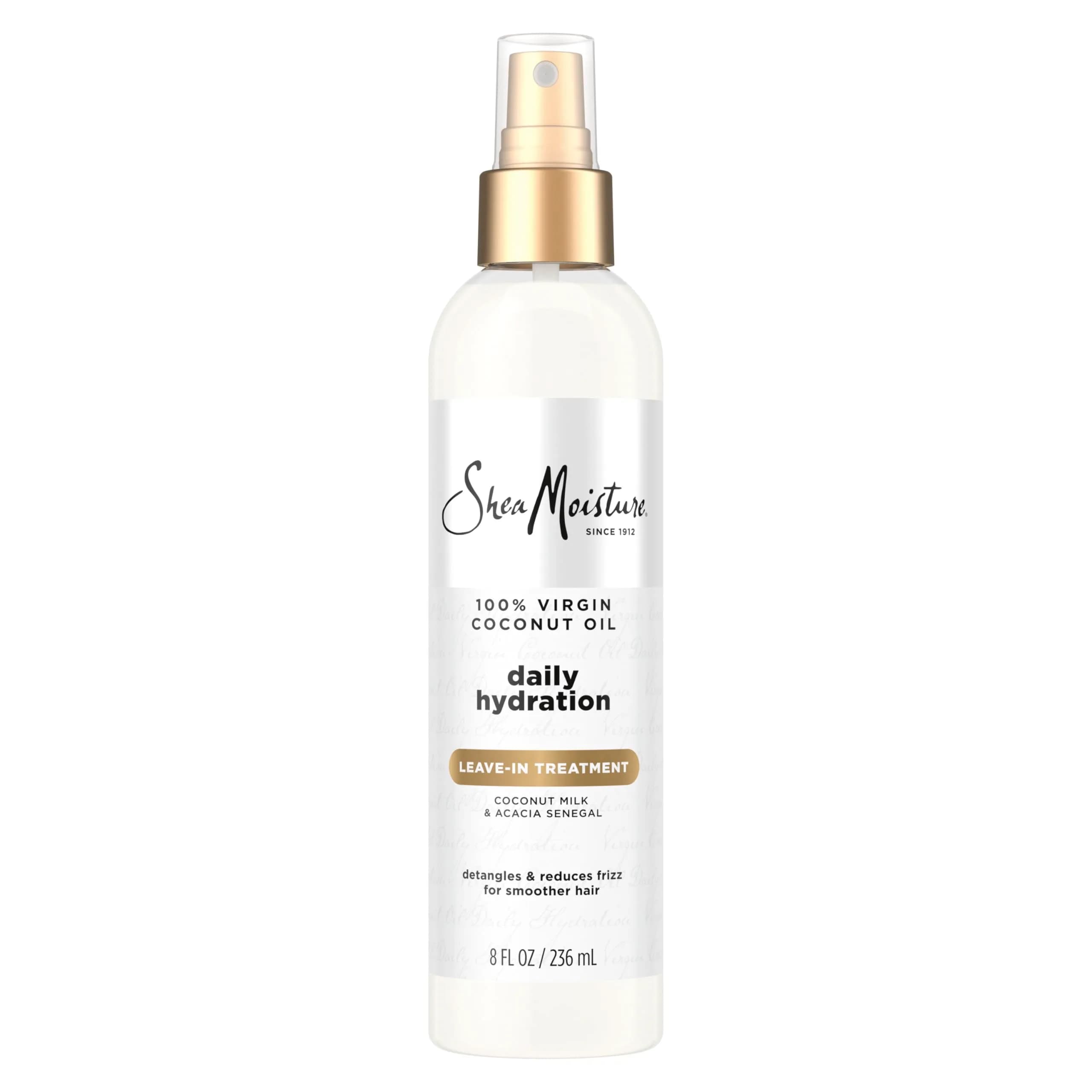 Shea Moisture 100% Virgin Coconut Oil Leave-In Treatment 237ml (8 Fl Oz) | Hydrates, Softens & Controls Frizz - main product image