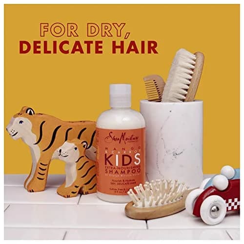 Shea Moisture Kids Mango & Carrot Extra Nourishing Shampoo 237ml (8 Fl Oz) | Gentle Cleansing for Delicate Curly Hair thumbnail 4