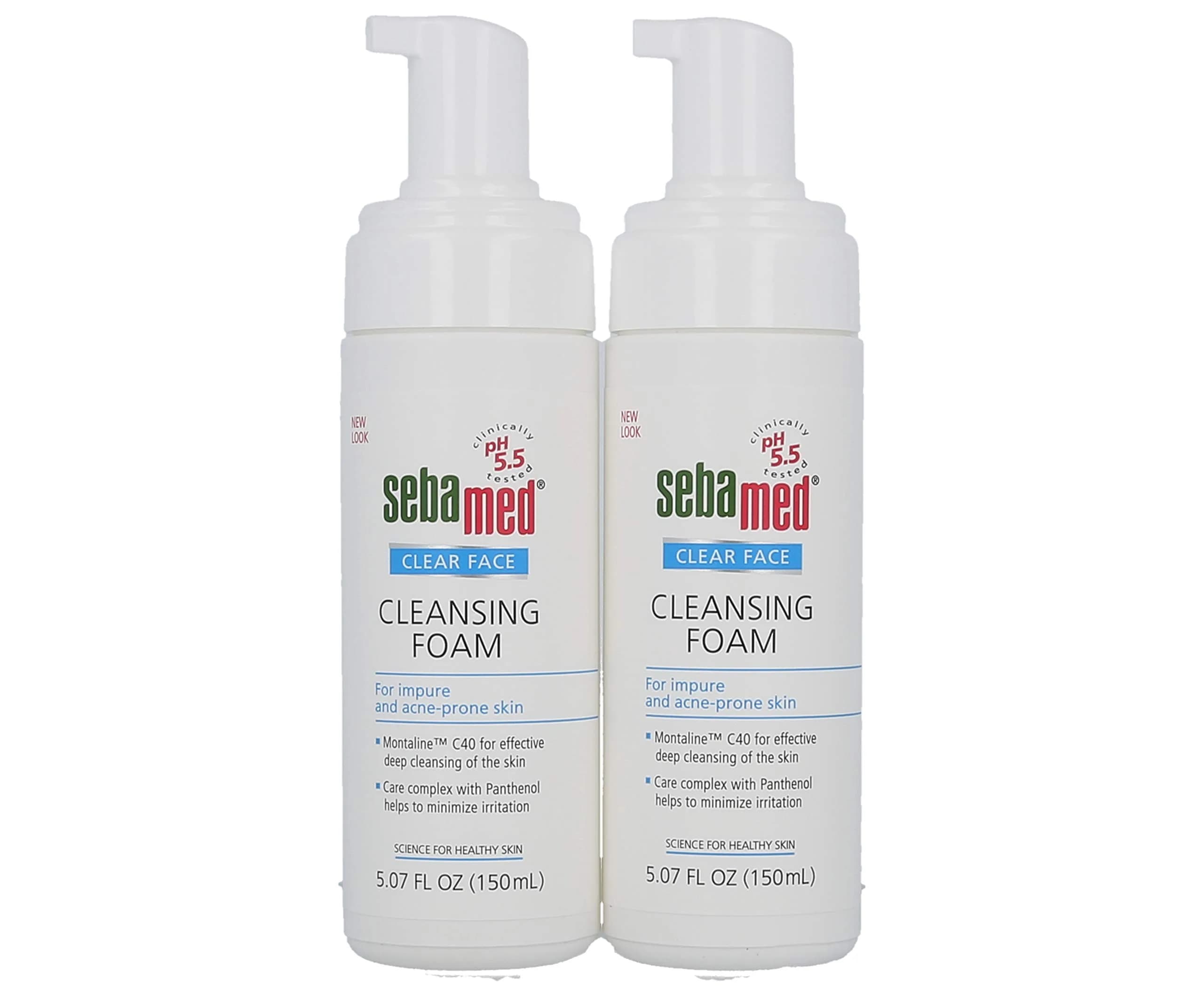 Sebamed Clear Face Cleansing Foam for Impure Oily & Acne-prone Skin 5.07 Fl Oz | Gentle Deep Pore Cleanser