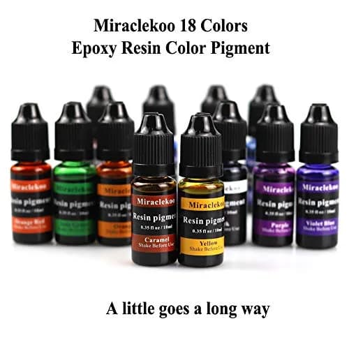 Miraclekoo 18 Colors Epoxy Resin Color Dye 10ml Each | Translucent Liquid Pigment Set thumbnail 5