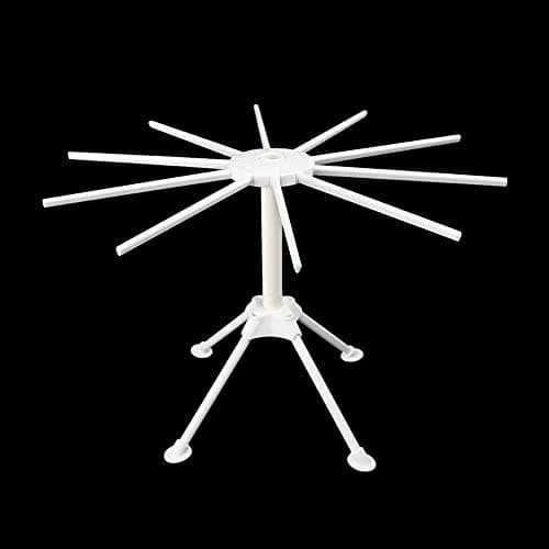 Ourokhome Collapsible Pasta Drying Rack, Plastic Foldable Stand for Kitchen with 10 Arms | Space Saving & Stable thumbnail 2