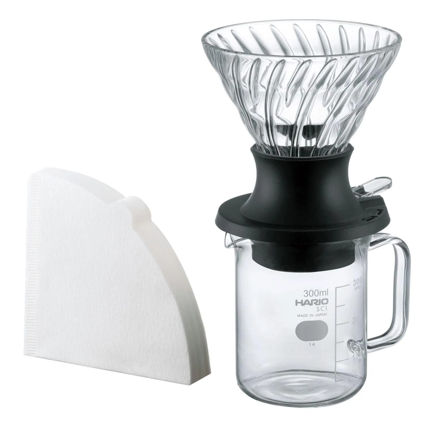 HARIO Switch Immersion Dripper Size 03 | Hybrid Pour-Over & Immersion Coffee Maker — Clear / Size 02 - Set