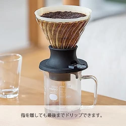 HARIO "Switch" Immersion Dripper Set Size 02 | Hybrid Pour-Over & Immersion Coffee Brewer with 40 Filters & Glass Server thumbnail 4