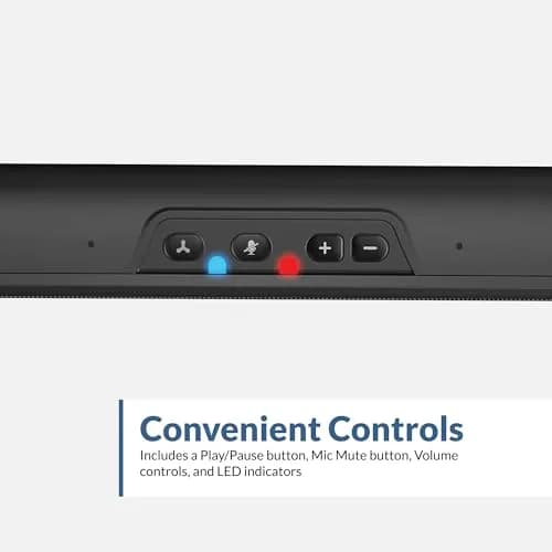 Cyber Acoustics CA-2890BT USB & Bluetooth Speaker Bar 15.5cm (6.1 in) | Compact, High-Quality Sound for Desktop thumbnail 6