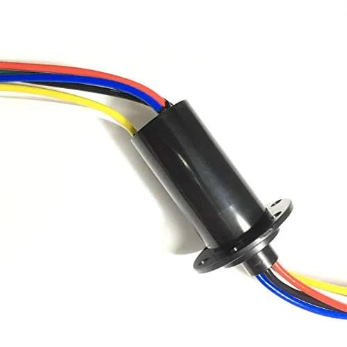 Taidacent 6 Wire 20A Slip Ring Collector Rotary Electrical Contact Joint Connector | 360° Unrestricted Rotation for Power & Signal Transmission thumbnail 5