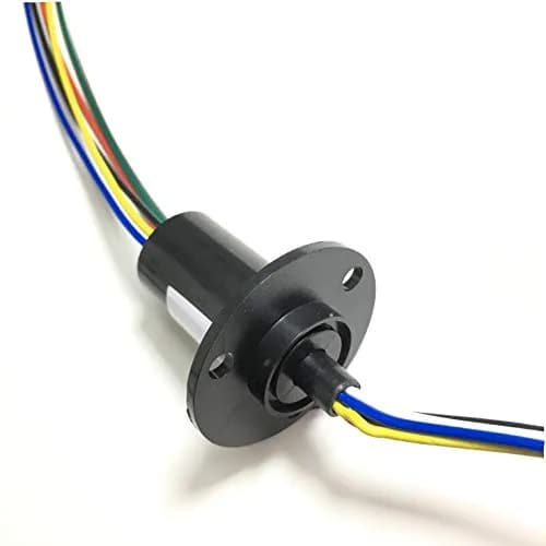 Taidacent 6 Wire 10A Slip Ring Rotary Electrical Contact Connector | Continuous 360° Rotation thumbnail 1