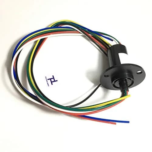 Taidacent 6 Wire 10A Slip Ring Rotary Electrical Contact Connector | Continuous 360° Rotation thumbnail 6