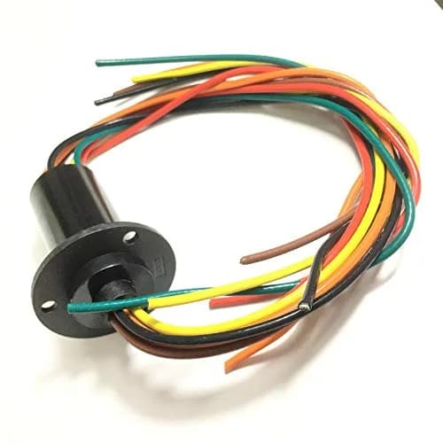 Taidacent 6 Wire 30A Slip Ring Collector Rotary Electrical Contact Joint Connector | Continuous Rotation for Motors thumbnail 1