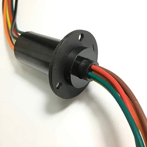 Taidacent 6 Wire 30A Slip Ring Collector Rotary Electrical Contact Joint Connector | Continuous Rotation for Motors thumbnail 5