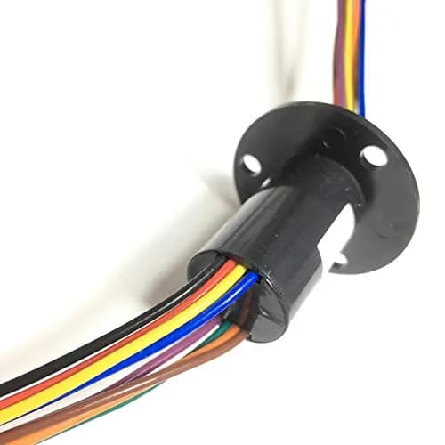 Taidacent 6 Wire 30A Slip Ring Collector Rotary Electrical Contact Joint Connector | Continuous Rotation for Motors thumbnail 6