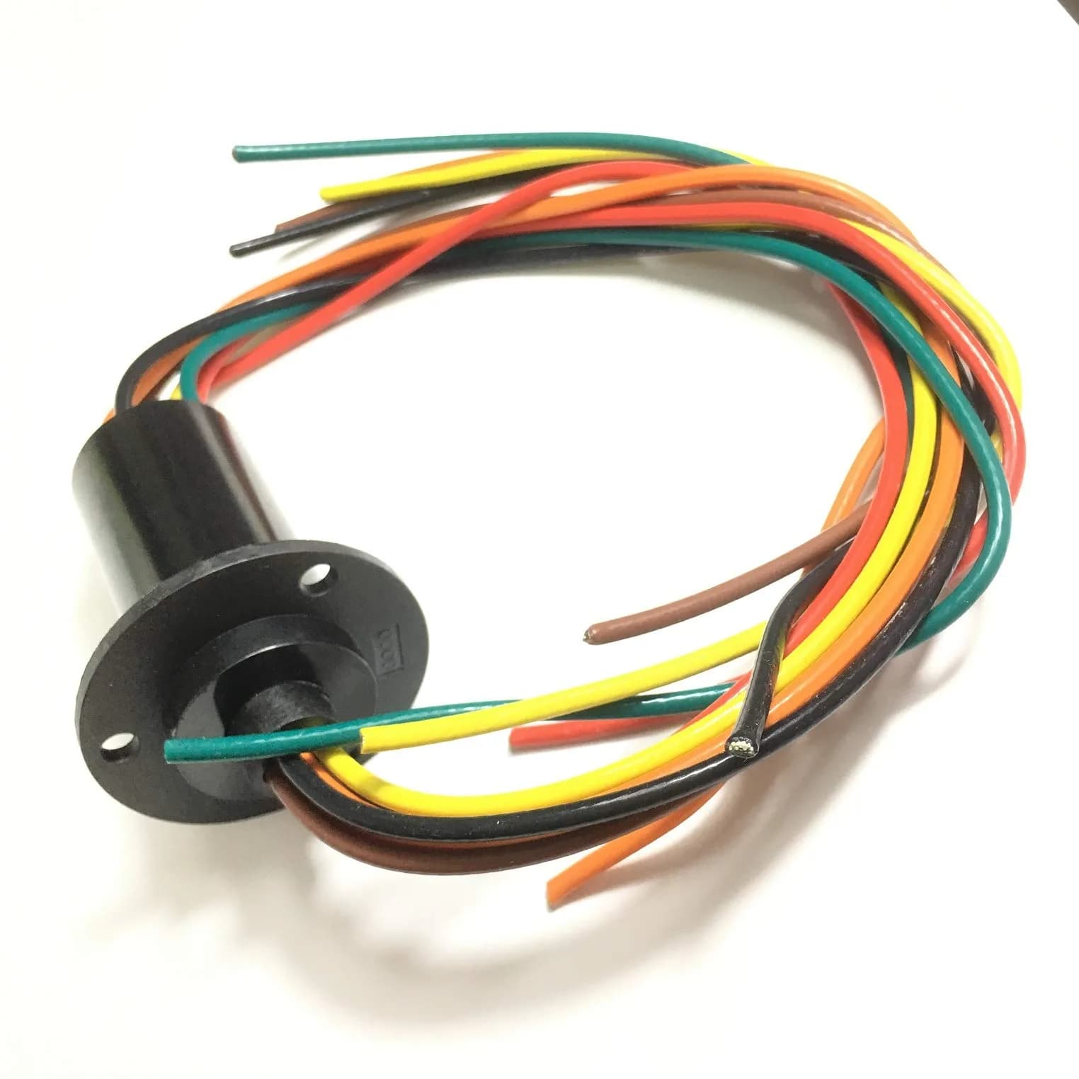 Taidacent 6 Wire 30A Slip Ring Collector Rotary Electrical Contact Joint Connector | Continuous Rotation for Motors - main product image