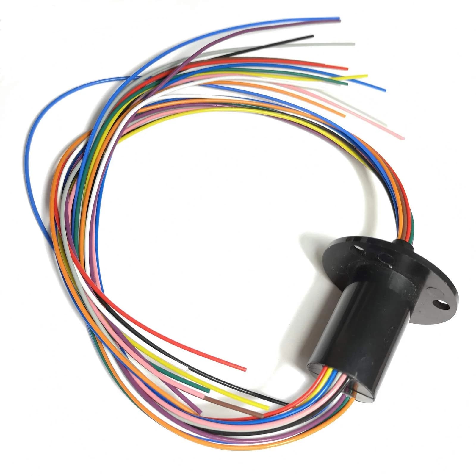 Taidacent 6 Wire 30A Slip Ring Collector Rotary Electrical Contact Joint Connector | Continuous Rotation for Motors — 12 Wires 5A