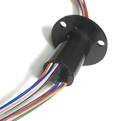Taidacent 12 Wires 5A Slip Ring Collector Ring Rotary Electrical Contact Connector | Gold-Gold Contact for 360° Rotation thumbnail 4