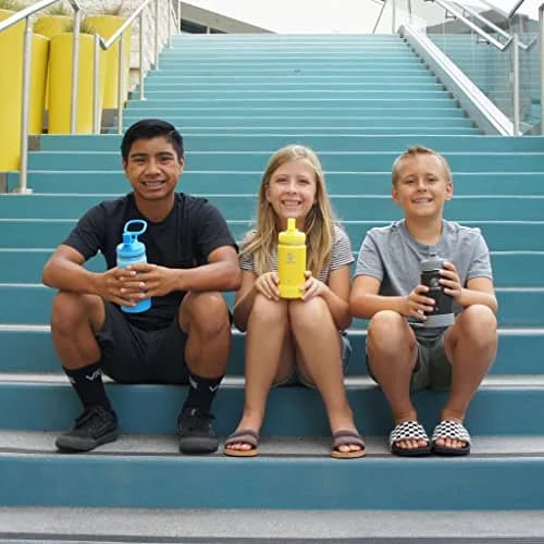 Takeya Kids Water Bottle 14 oz Stainless Steel Double Wall Insulation BPA-Free Leakproof Straw Handle Reusable thumbnail 5