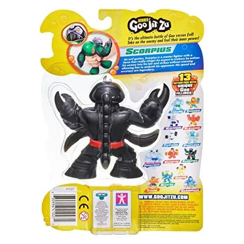Heroes of Goo Jit Zu Scorpius Scorpion Action Figure | Squishy, Stretchy, Gooey Toy for Kids 3-6 Years thumbnail 4