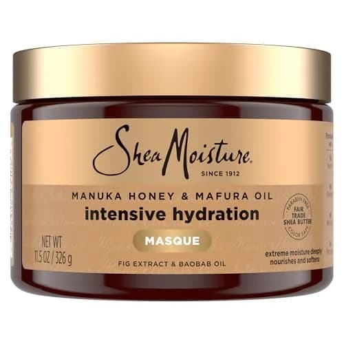 SheaMoisture Intensive Hydration Hair Masque Manuka Honey & Mafura Oil For Dry, Damaged Hair Deep Conditioning Hair Treatment 330ml (11.5 oz) thumbnail 1