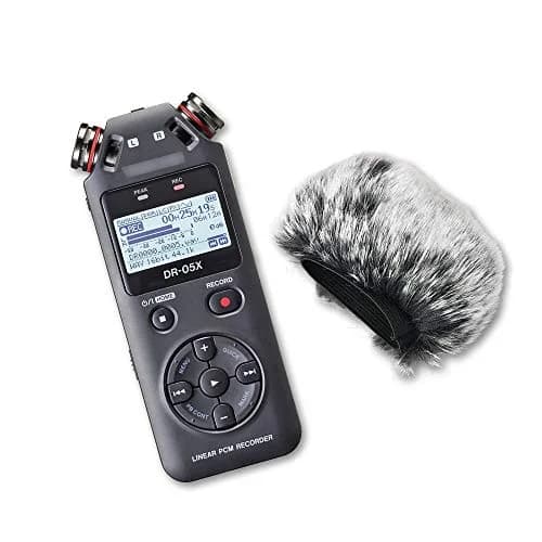 YOUSHARES DR05X Windscreen Muff for Tascam DR-05X DR-05 Portable Recorders | Artificial Fur Wind Screen thumbnail 6