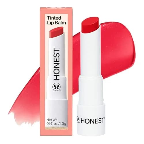 Honest Beauty Tinted Lip Balm Blood Orange | Moisturizing, Cruelty-Free, Vegan, Sheer Finish thumbnail 1