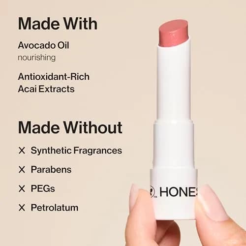 Honest Beauty Tinted Lip Balm Blood Orange | Moisturizing, Cruelty-Free, Vegan, Sheer Finish thumbnail 4