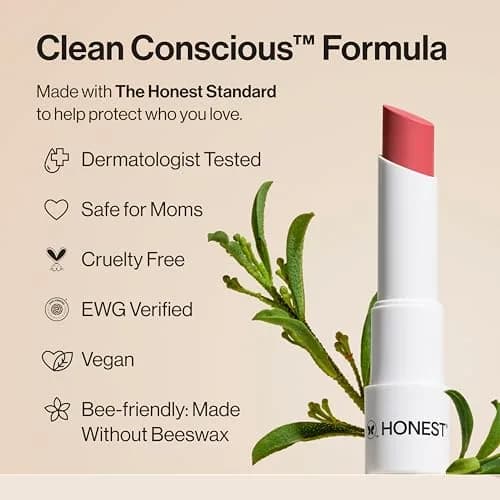 Honest Beauty Tinted Lip Balm Blood Orange | Moisturizing, Cruelty-Free, Vegan, Sheer Finish thumbnail 5