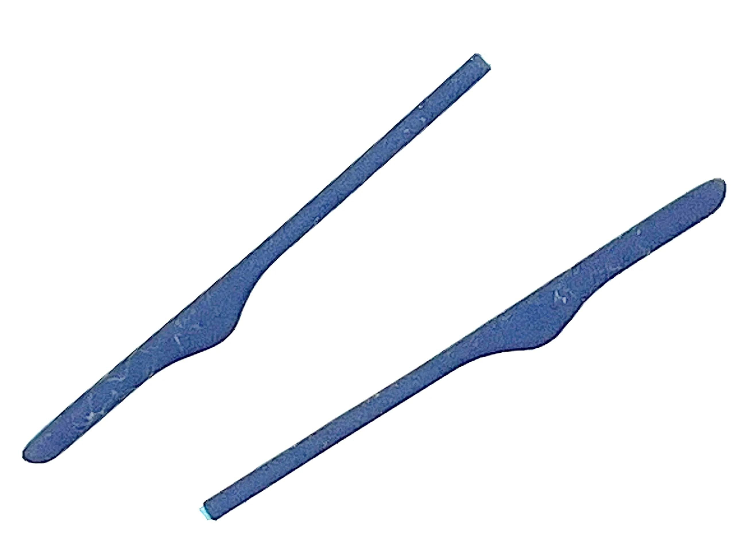 NicelyFit Replacement Temple Ear Socks for Oakley Glass Frames | Soft Silicon Rubber, 66mm Length, Black - 1 Pair — Dark Blue - 1 Pair